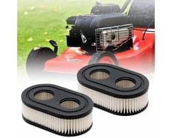Dailygoods- Luchtfilter 2 Stuks - Grasmaaier Onderdelen - Hoogwaardig Kunststof - Ovale Luchtfilter - Duurzaam en Sterk - Verhoogt Motorlevensduur - Motorfilter