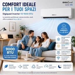 Airconditioner - Klimaatregelaar - Ruimte Koelen Verwarmen - Geïntegreerd Wifi - 9000 BTU - Wit — thumbnail 3
