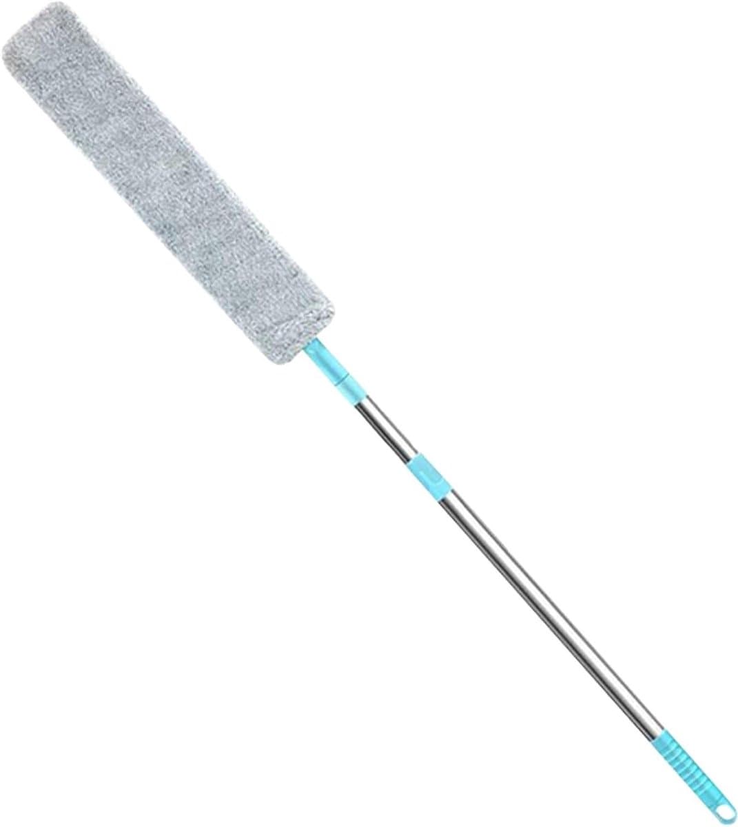 Reinigingsgereedschap - Stofwisser - Onder meubels - Uittrekbare handgreep - 126 cm lang - Grijs — afbeelding 1