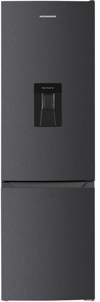 Heinner Koel-vriescombinatie 260L met Waterdispenser - Vrijstaand - Antracietgrijs - Energielabel E - 180 cm - 40 dB - Omkeerbare Deur - 5 Jaar Garantie (HC-HM260DGWDE++ — afbeelding 1