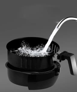 Heteluchtfriteuse - Smart Fryer - Gezond Frituren - Olievrij Bakken - 5.2 Liter - Zwart — thumbnail 2