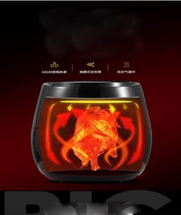 Heteluchtfriteuse - Smart Fryer - Gezond Frituren - Olievrij Bakken - 5.2 Liter - Zwart — thumbnail 4