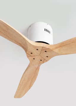 CREATE - Plafondventilator silent 100% hout 40W (Ø112cm) - Geen licht - WIFI + Afstandsbediening - 6 snelheden - Programmeerbaar - WIND CALM NATURAL WOOD — thumbnail 2