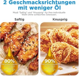 Heteluchtfriteuse - Airfryer XXL - Gezond Koken - Kijkvenster - 7 Liter - Zwart — thumbnail 5