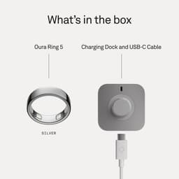 Oura – Ring 5 – Smart ring – Zilver – anti-kras titanium – maat 8 — thumbnail 5