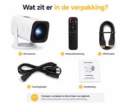 ITRONIQ Beamer - Mini Beamer Projector - 720p HD - 120 Inch - Met Bluetooth en Speaker - HDMI USB - Draagbaar - Thuisgebruik — thumbnail 5