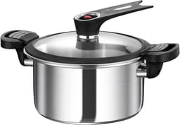 Portable High Pressure Pan - Fish Pan for Seafood - Stainless Steel Fast Multifunctional Kitchen Pan for Bean and Meat Dishes — thumbnail 1
