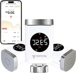 Radiator Thermostaat - Slimme Thermostaat - Energie Besparen - Geen Hub Nodig - 3 Stuks - Wit — thumbnail 1