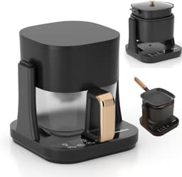 Glazen Luchtfriteuse - Heteluchtoven Grill - Veelzijdig Koken - 3-in-1 Functie - 55 Liter - Zwart — thumbnail 1