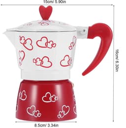 Dailygoods- Moka Pot Aluminium - Kookplaat Koffiezetapparaat - Italiaans Koffiezetapparaat - Afneembaar - Stevig - Ingebouwde Veiligheidsklep — thumbnail 4