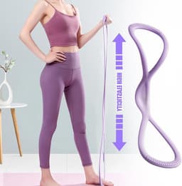 Weerstandsbanden voor Krachttraining, Fitness en Flexibiliteit - 8-vormige Yoga Trekkoorden voor Schouderoefeningen en Spieropbouw — thumbnail 4