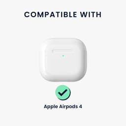 kwmobile Koptelefooncase met kofferdesign voor Apple Airpods 4 – zilver — thumbnail 4