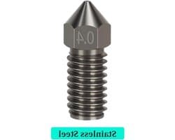 3D Printer Nozzle Kit - Extruder Punt Set - Precisie Printen - Hoge Temperatuur Slijtvast - 04 mm - Zilver