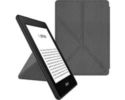 Origami E-reader Hoes - Flip Case Beschermhoes - Ontspannen Lezen - Automatische Slaap/Wekfunctie - 6 Inch - Lichtgrijs