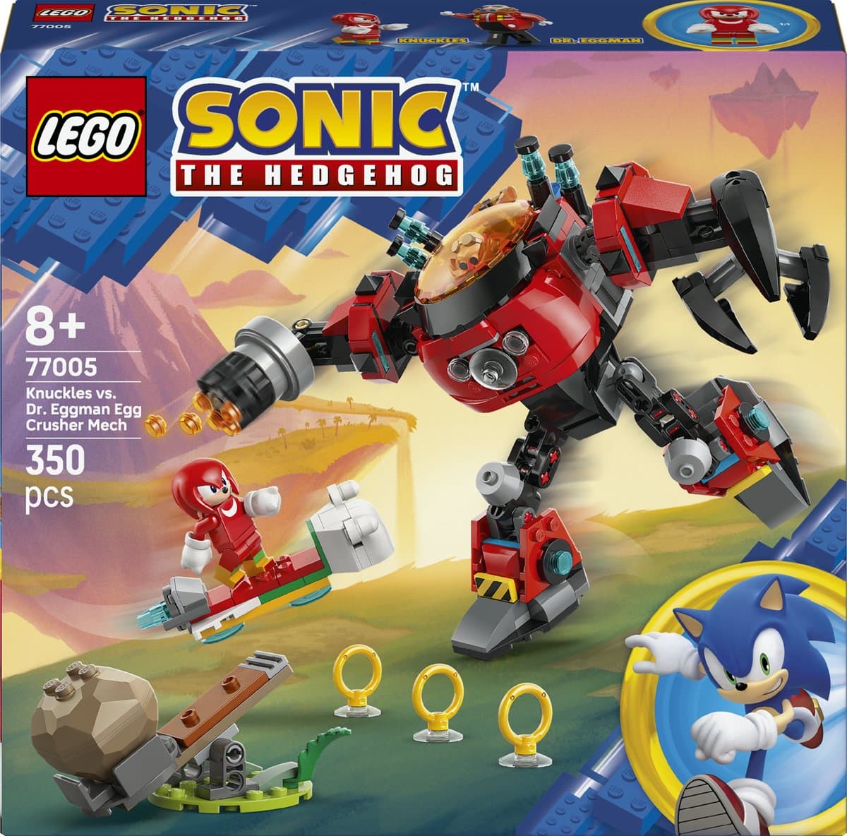 Lego Sonic The Hedgehog 77005 Knuckles Vs. Dr. Eggman Bouwstenen — afbeelding 1
