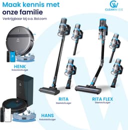 CleanWise Henk Robotstofzuiger – Nederlands Product – Voor Huisdieren – Met Dweilfunctie & Laadstation – Dweilrobot – 4500 Pa – HEPA 14 – Ultra dun 7,4 cm – App & Spraakbediening – Voor Huisdierharen, Harde Vloeren & Tapijt — thumbnail 10