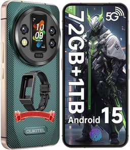 Oukitel WP200 Pro Robuuste Smartphone 5G - IP68/IP69K Outdoor Telefoon - 72GB RAM - 1TB ROM - 6,7 inch 120Hz - 8800mAh 45W - 108MP + 32 MP Camera - GPS NFC - Android 15 - Groen — thumbnail 1