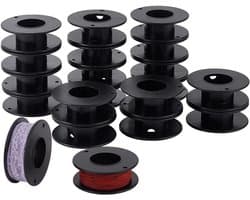 20 Stuks Lege Spoelen van Plastic, 5.3 x 1.8 cm voor Draad, Ribbons en Borduurprojecten - Creatieve DIY Kunst en Handwerk