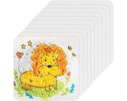 10 Vellen Magisch Schuim Textuurpapier voor Creatieve Kunstprojecten - Wit Geïmpregneerd Schilderpapier met Textuur voor Unieke Creaties