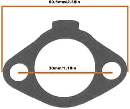 Cosensi - Dailygoods - 4 Stuks Grasmaaier Inlaatspruitstuk Pakking 60.5mm x 30mm — thumbnail 4