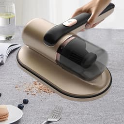 Matras Stofzuiger - Handstofzuiger Draadloos - Hygiënisch Slapen - Krachtig 10 kPa Zuigen - Compact Ontwerp - Goud — thumbnail 2