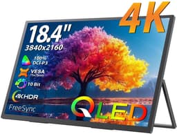 Allero Portable Monitor - Draagbare Game Monitor - Computerscherm - Draagbare monitor voor laptop - 18,4 inch - 4K - QLED — thumbnail 1
