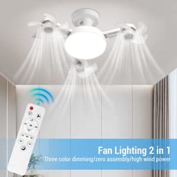 Dailygoods - LED Plafondventilator met Dimbare Lichten en 3 Windsnelheden — thumbnail 1