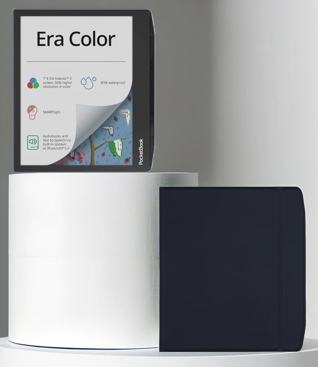 PocketBook Era Color + Charge Cover - Blue Wave - Voordeelbundel — afbeelding 1