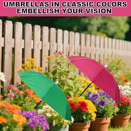 2 stuks verstelbare plantenparasols, waterdichte tuinparasols met metalen stokken en H-vormige palen. Bescherming tegen de zon voor potplanten, bloemen en groenten. — thumbnail 5