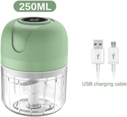 250 ml mini foodprocessor met knoflookhakker, uienhakker, groenteblender en gember-peper groenteprocessor. — thumbnail 4