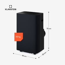 Klarstein Mobiele Airco AireLux Draagbare Airconditioner - 14.000 BTU, Smart App & Voice Control, voor kamers tot 30 m², 4-in-1 Koelen, Ontvochtiger, Ventilator & Slaapstand, Stil, Window Kit Inbegrepen, Donkergrijs — thumbnail 6