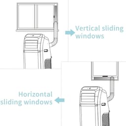 Shinco Mobiele Airco - Draagbare Airco - Portable Airco - Verrijdbare Airco - 12000 BTU - Koeling Ventileren Ontvochtigen tot 360m3 — thumbnail 3