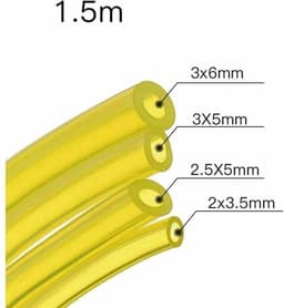 4-delige brandstofslangenset, 4 maten: 3x6mm/3x5mm, 2,5x5mm/2x3,5mm (1,5 meter per stuk), geschikt voor bladblazer/kettingzaag — thumbnail 2