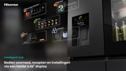 Hisense RQ600P7SKE - Amerikaanse koelkast - Energielabel E - PureView Door - 6,86" Intelligent Hub touchscreen display - Water- & ijsdispenser - Metal Tech Cooling - No Frost - Zwart - Multi-Air Flow - Super Cool - Fast Freeze - 37dB (A) - 615 Liter — thumbnail 9