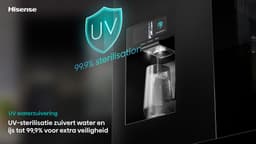 Hisense RQ600P7SKE - Amerikaanse koelkast - Energielabel E - PureView Door - 6,86" Intelligent Hub touchscreen display - Water- & ijsdispenser - Metal Tech Cooling - No Frost - Zwart - Multi-Air Flow - Super Cool - Fast Freeze - 37dB (A) - 615 Liter — thumbnail 20