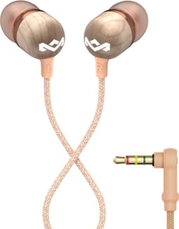House of Marley Smile Jamaica Oortjes met Draad - Bedrade Oordopjes 3,5 mm Aansluiting - Met Microfoon en 1knopsbediening - Eco Friendly Design - 9 mm Drivers - Knoopvrije Kabel - Copper — thumbnail 1