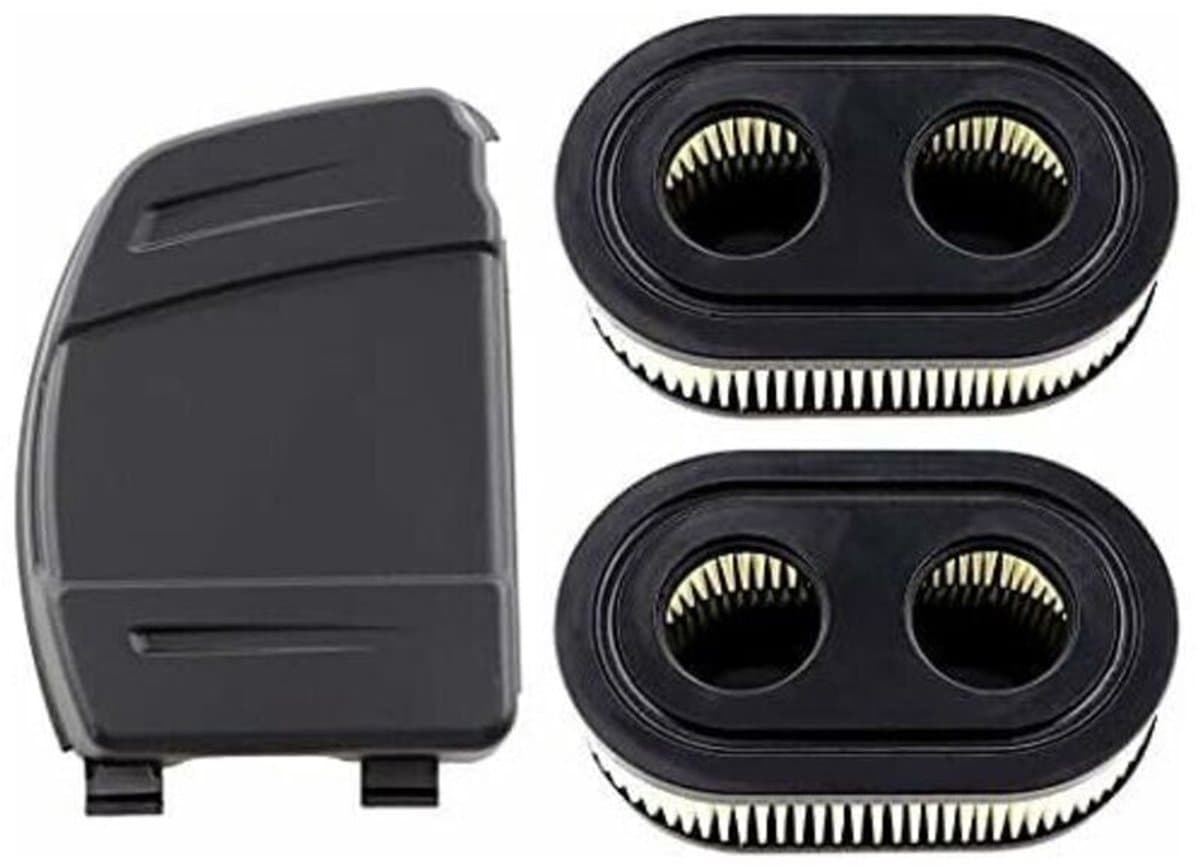 Twee luchtfiltersets geschikt voor luchtfilterkappen geschikt voor Briggs & Stratton 550E, 575EX, 575IS, 625EXI, 650EXI, 675EXI en 675IS motoren. geschikt voor onderdelen 594106, 798339, 798452 en 593260. — afbeelding 1