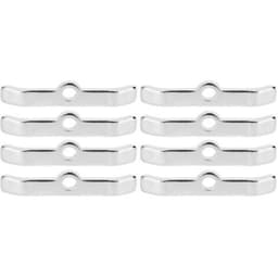 Verchroomde kleppendekselpakkingen van aluminiumlegering, nauwkeurig bewerkt, set van 8, geschikt voor automotoren. — thumbnail 1