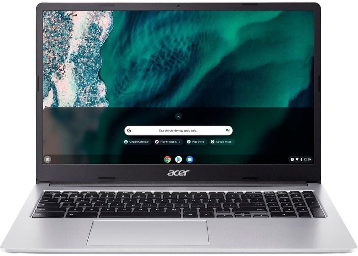 Acer Chromebook CB315-4H-C70S Intel® Celeron® N N4500 39,6 cm (15.6") Full HD 4 GB LPDDR4x-SDRAM 128 GB Flash Wi-Fi 6 (802.11ax) ChromeOS Zilver — afbeelding 1