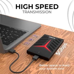 Externe harde schijf - Draagbare HDD - Gegevens opslaan - Plug-and-play functie - 500 GB - Zwart — thumbnail 4