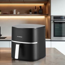 Airfryer Zonder Olie - Heteluchtfriteuse Frituurpan - Gezond Eten Bereiden - X-Cyclone Technologie - 55 Liter - Zwart — thumbnail 3