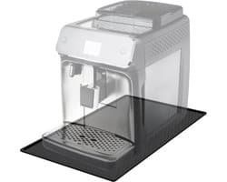 Allecto - Koffiemachine Mat - Lekvrije Schuifmat - Beschermt Werkbladen - Zwart - Onderzetter voor Koffiezetapparaat - Ideaal voor Keuken en Eetkamer