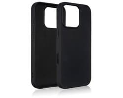 Beline Silicone Serie - iPhone 16 Pro Hoes - Zwart - Hoogwaardige Siliconen - Naadloze Pasvorm