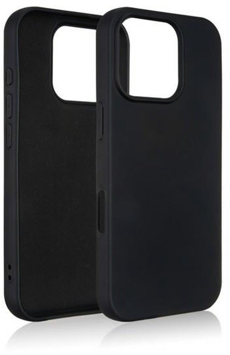 Beline Silicone Serie - iPhone 16 Pro Hoes - Zwart - Hoogwaardige Siliconen - Naadloze Pasvorm — afbeelding 1