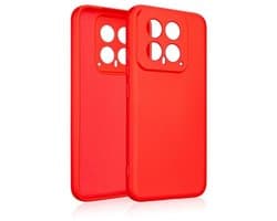 Beline Silicone - Smartphonetas - Xiaomi 14 - Rood - Antislip - Bescherming