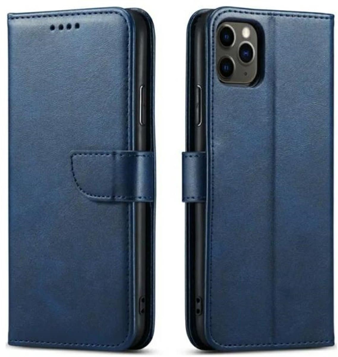 Marv Wallet Serie - Smartphone Hoes - Blauw - Portefeuille Functie - Synthetisch Leer — afbeelding 1