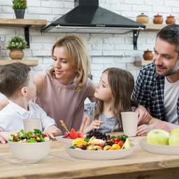 48-delige onbreekbare serviesset voor 4 personen - Plastic picknickdinersets - Lichtgewicht borden, kommen, kopjes, bestek — thumbnail 4