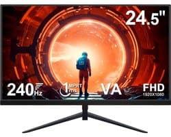 YOR® Gaming Monitor 240hz - Gaming Monitor - Zwart - ‎‎16cm x 56cm x 42cm