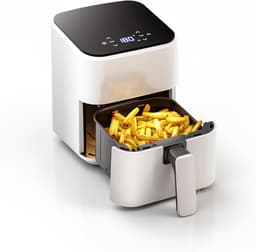 MIRA® Mini airfryer - Airfryer - Airfryer klein - Wit - ‎26cm x 21cm x 28cm — thumbnail 1