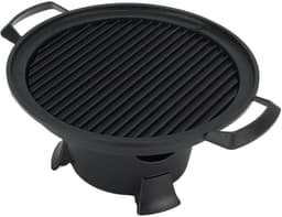 Dailygoody - Gietijzeren Hibachi-grill - Draagbare grill - Eenvoudig te monteren - 13 x 21 x 10,5 cm - Houtskoolgrill - Ideaal voor picknicks en kamperen — thumbnail 1